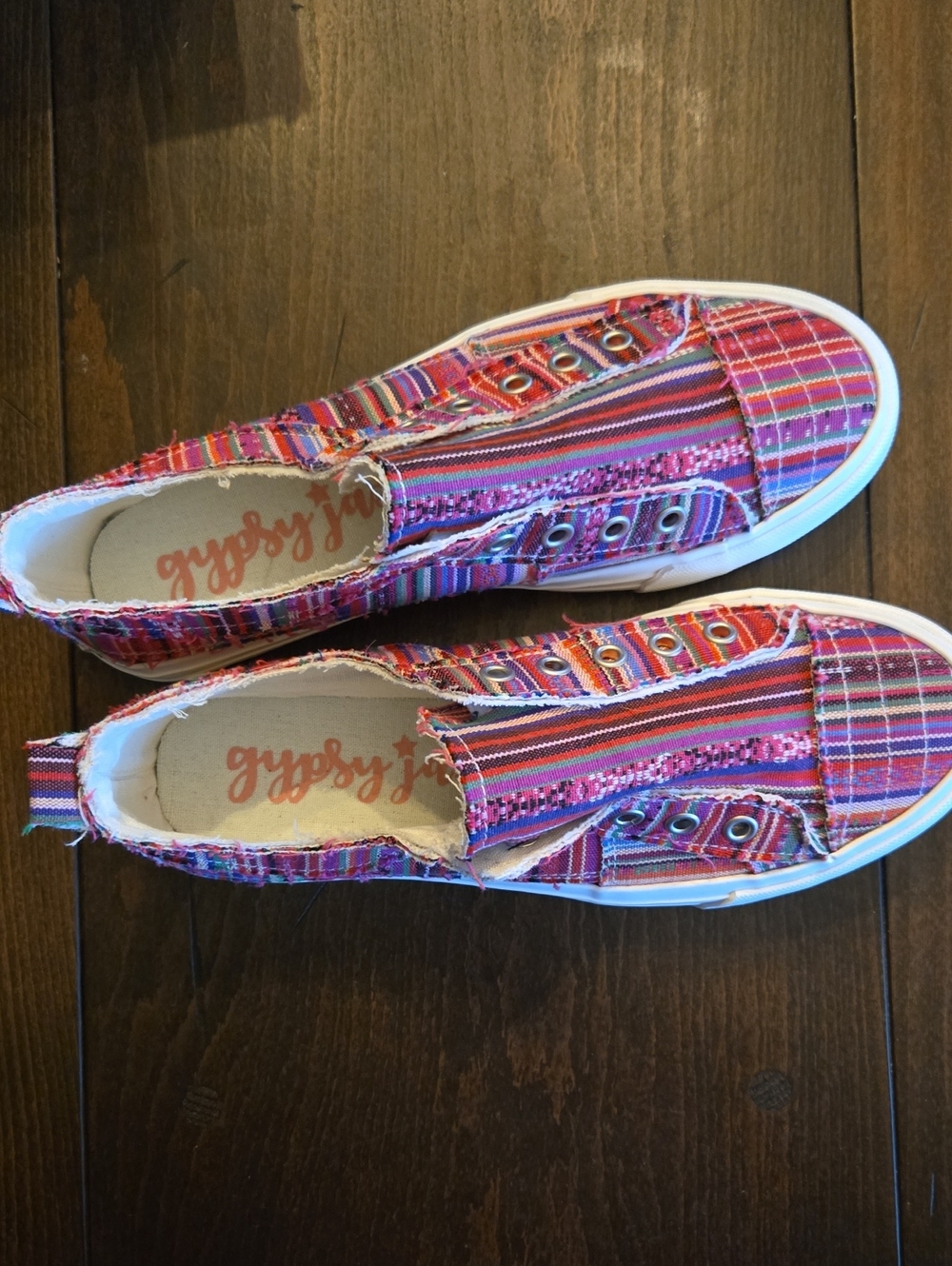 Gypsy Jazz Pink and Purple Woven Slip-On Sneaker